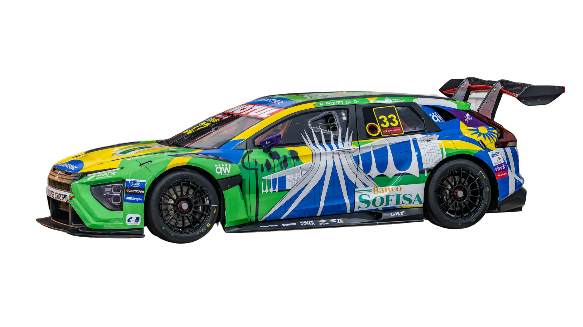 Carro de competição com livery completo aplicado pela Adesivotech